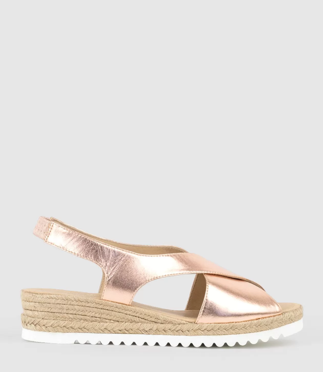 Edward Meller Espadrilles<Merinda Crossover Sandal Espadrille In Rosegold