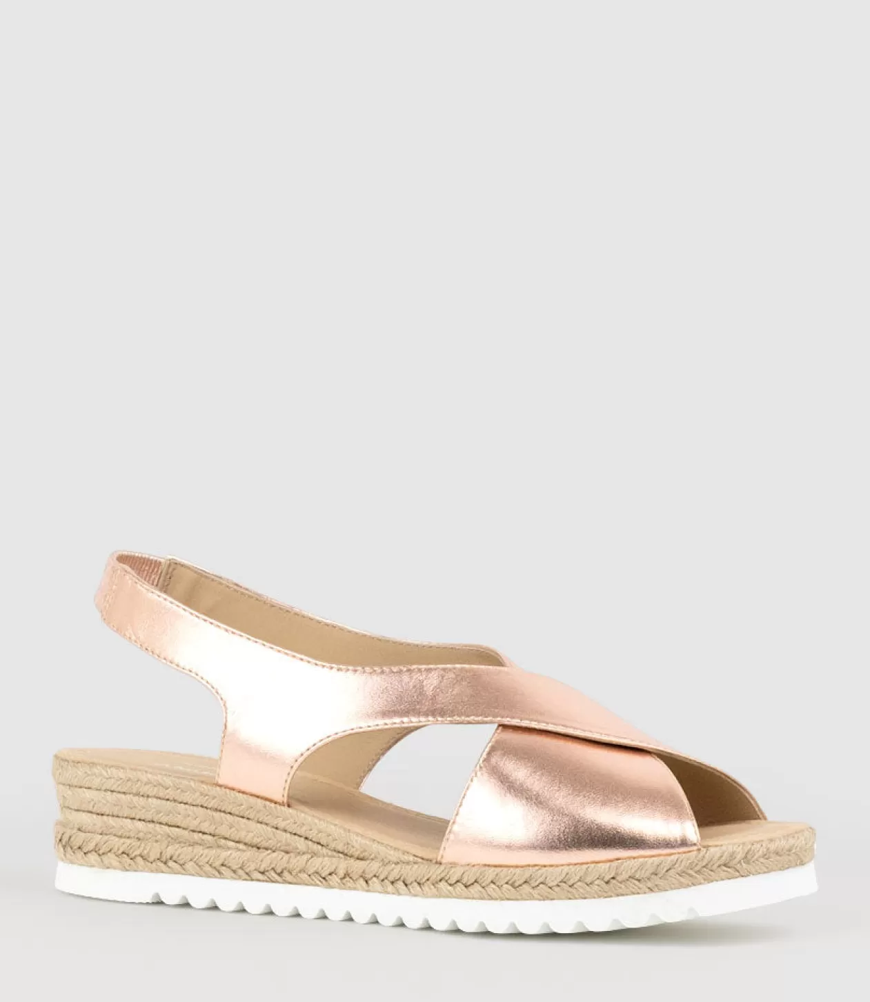 Edward Meller Low Sandals<Merinda Crossover Sandal Espadrille In Rosegold