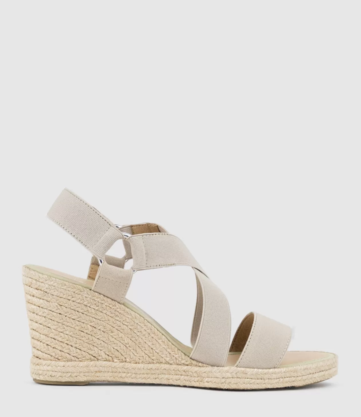 Edward Meller High Heel Sandals<Miria Elastic Crossover Espadrille In Natural