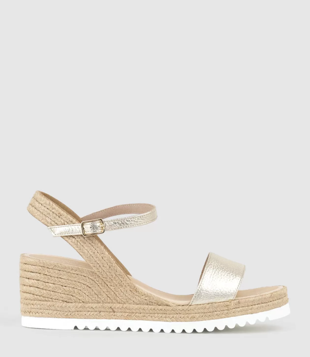 Edward Meller Mid Heel Sandals<Mylo Single Strap Espadrille In Platino