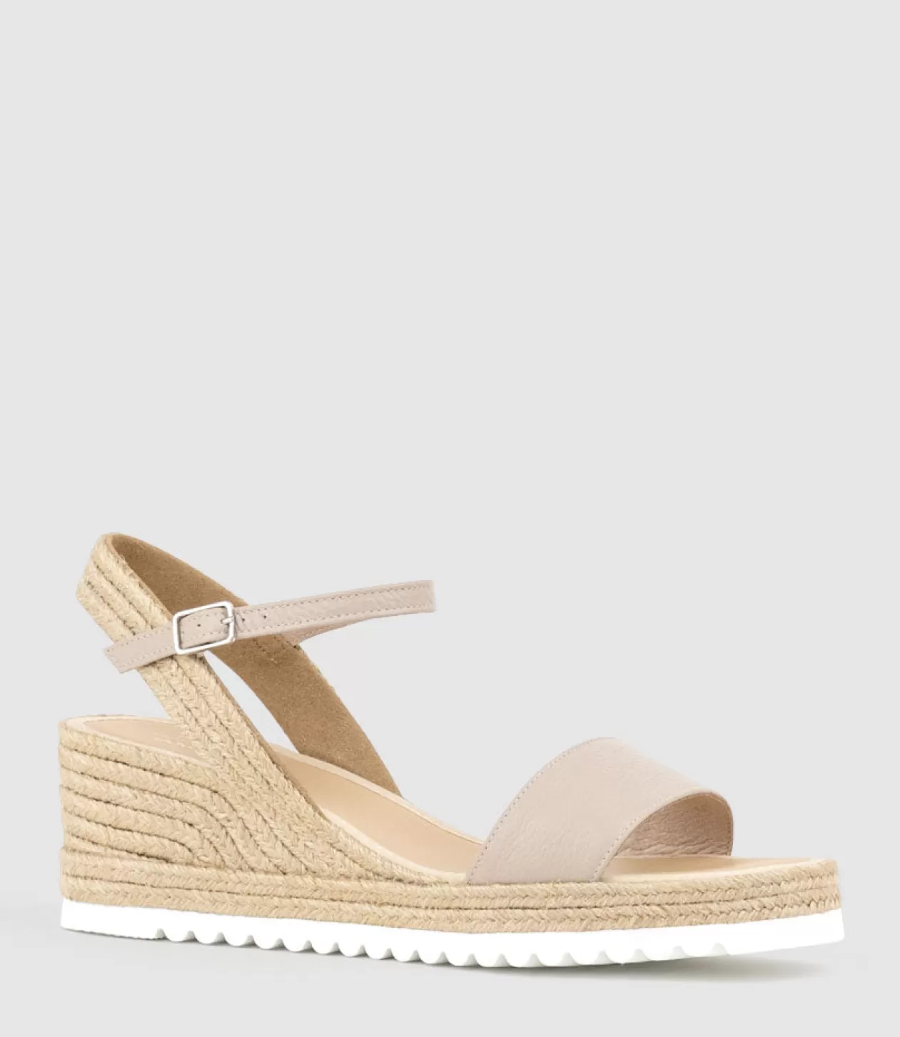 Edward Meller Mid Heel Sandals<Mylo Single Strap Espadrille In Taupe