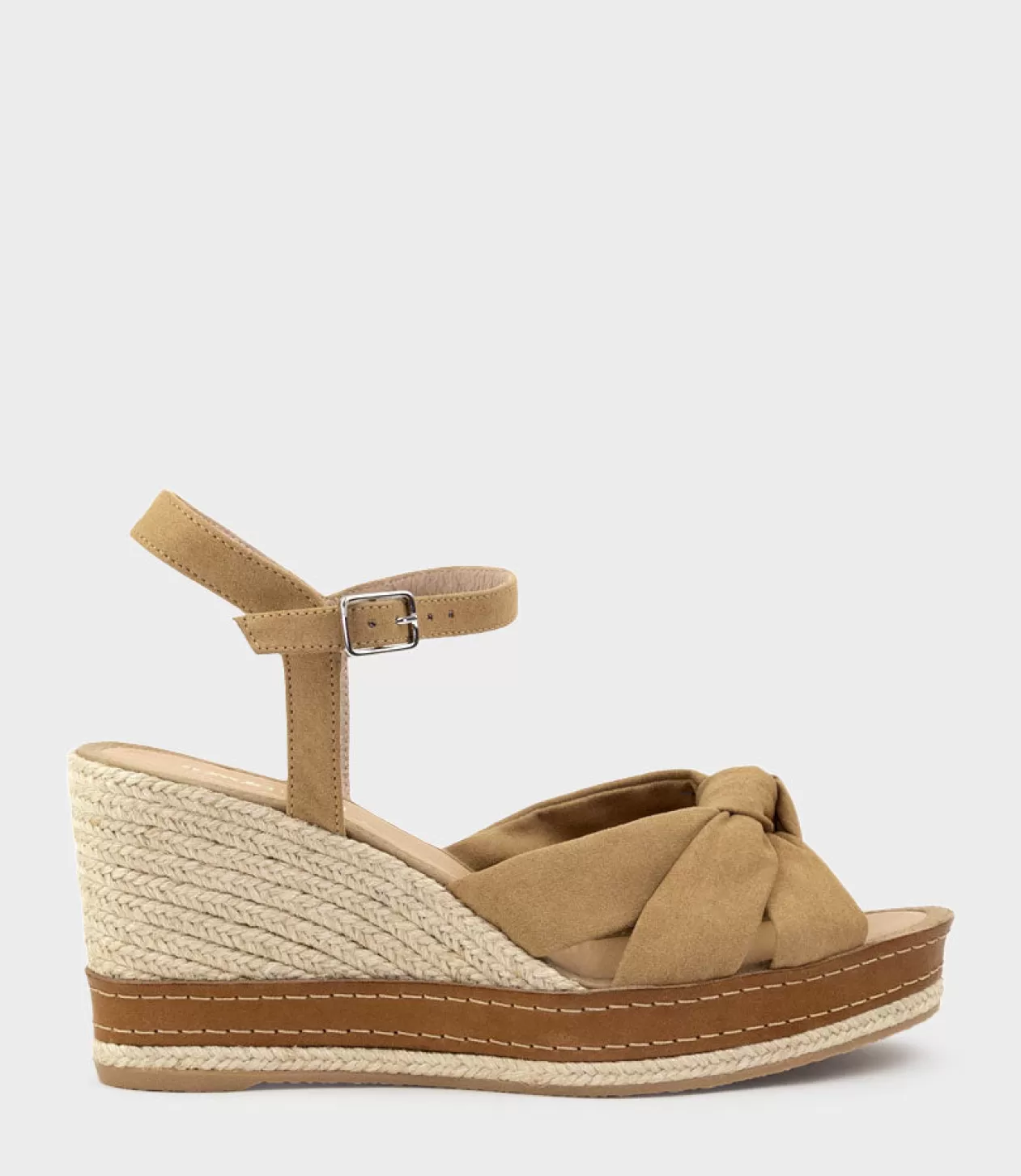 Edward Meller Espadrilles<Mystra Knot Front Espadrille In Tan Suede