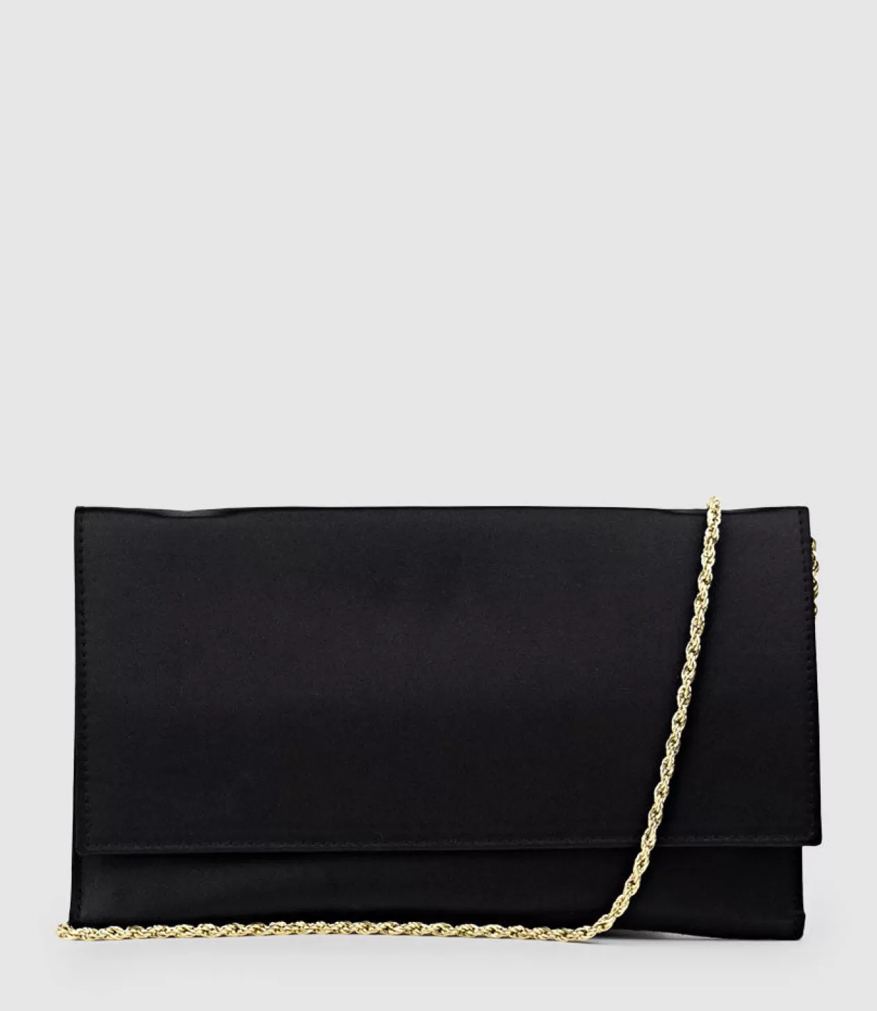 Edward Meller Handbags<Neve Envelope Clutch In Black Satin