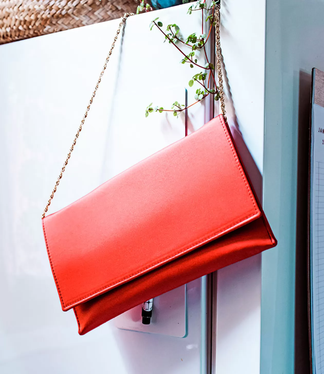 Edward Meller Handbags<Neve Envelope Clutch In Red Satin