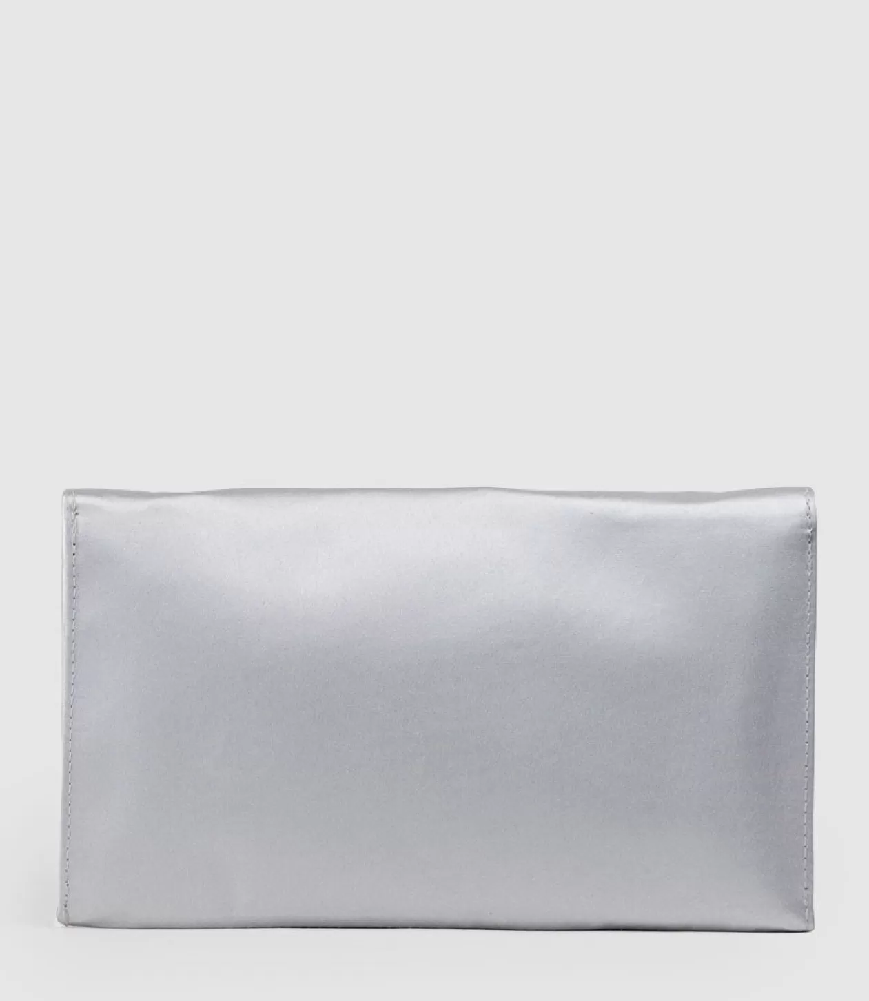 Edward Meller Handbags<Neve Envelope Clutch In Silver Satin