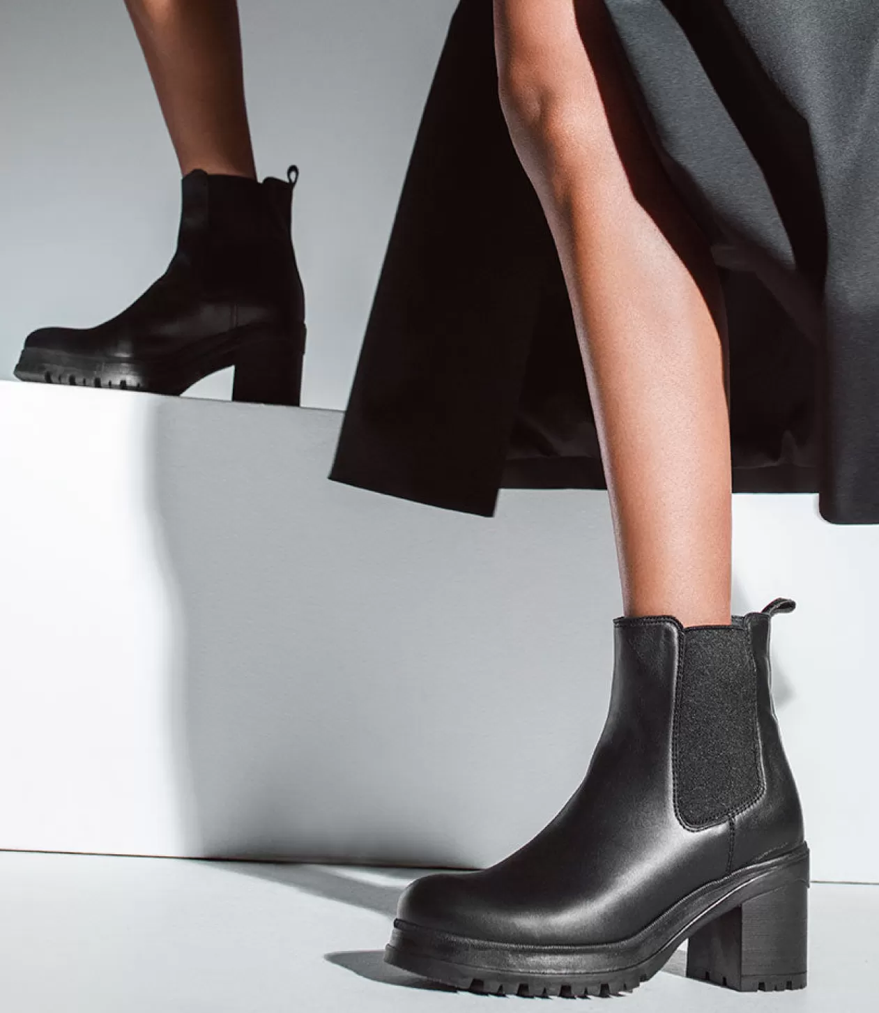 Edward Meller Ankle Boots<Paxton Chukka Boot On Rubber Heel In Black