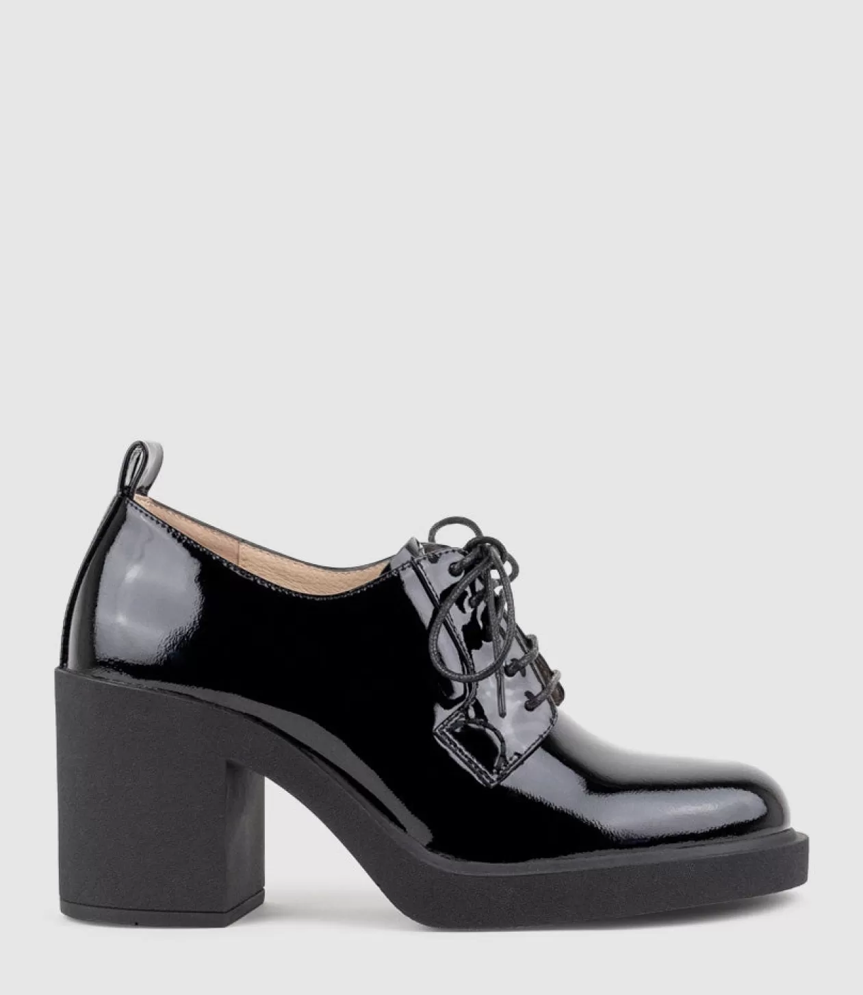 Edward Meller Loafers & Moccasins<Peyton85 Lace Up On Unit In Black Patent