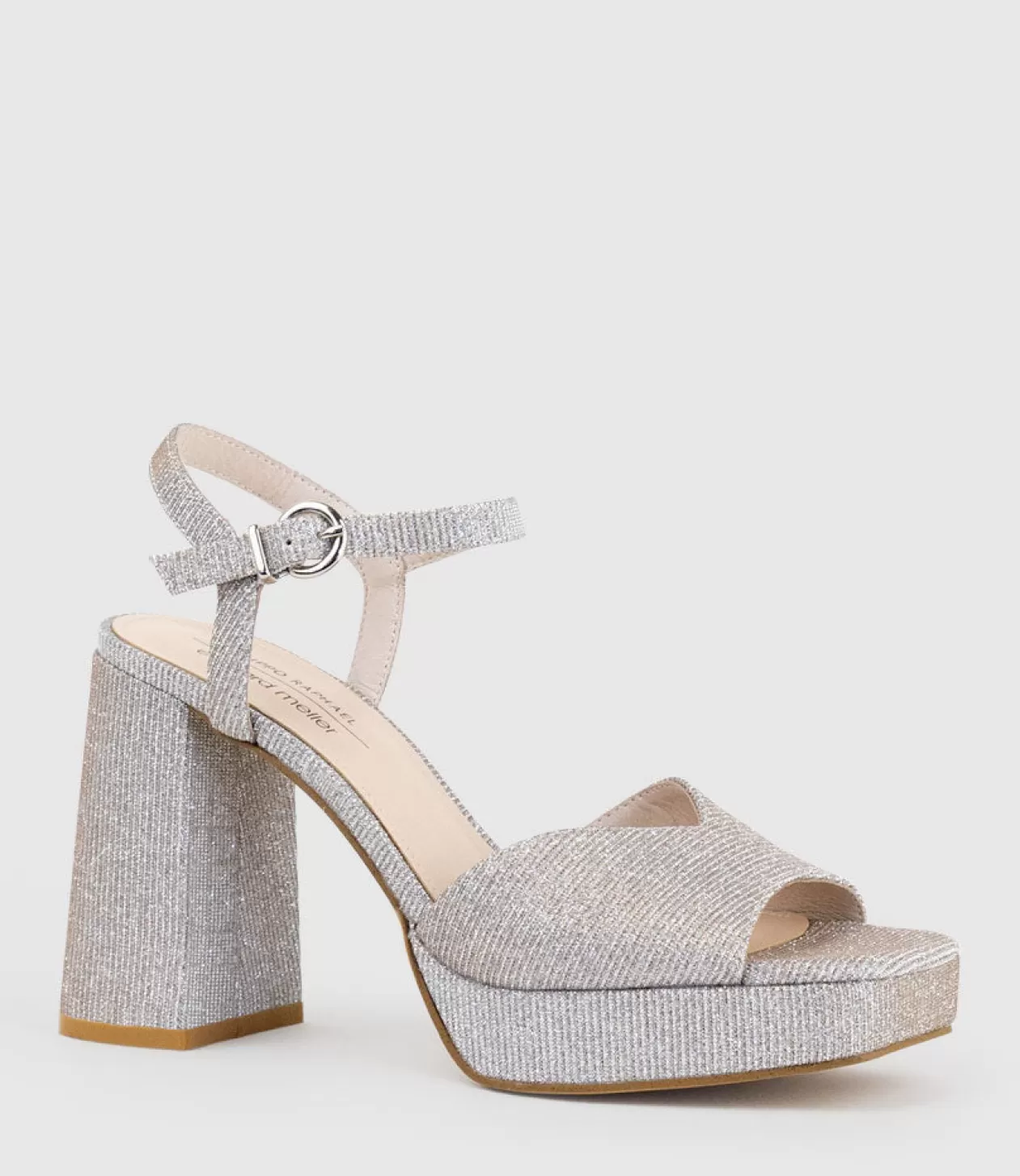 Edward Meller Platform Sandals<Rhiana95 V Throat Platform Sandal In Silver Ritz