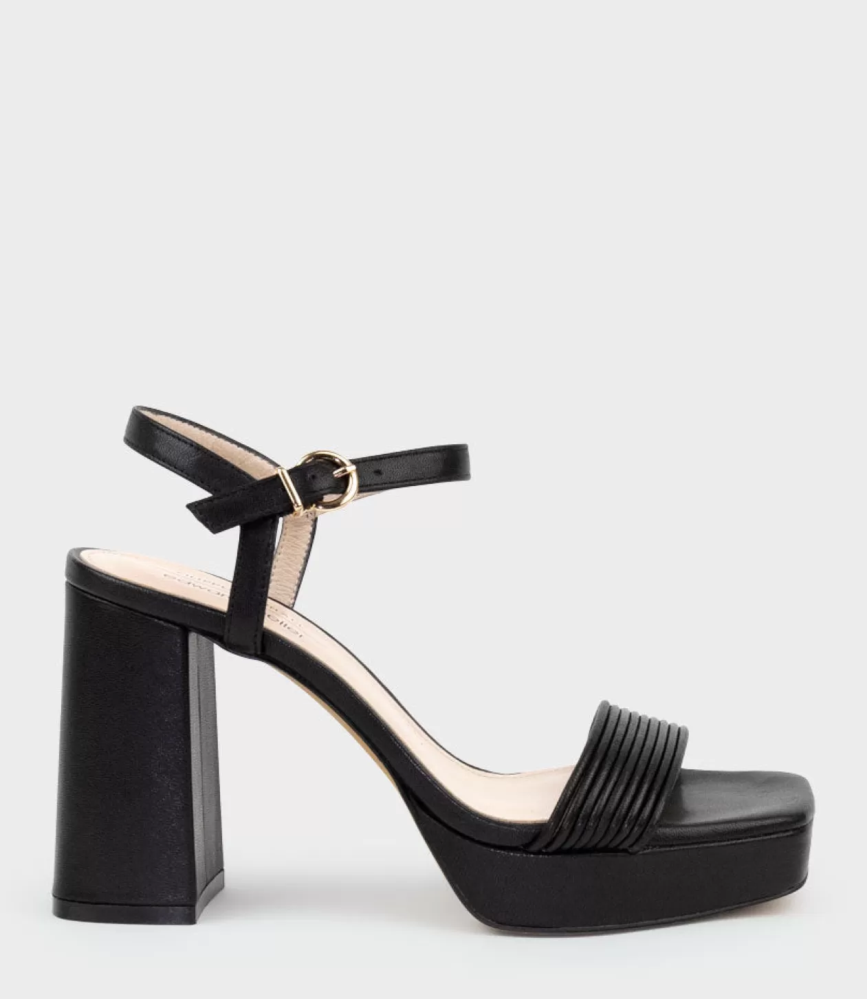 Edward Meller High Heel Sandals<Rialto95 Banded Strap Platform Sandal In Black