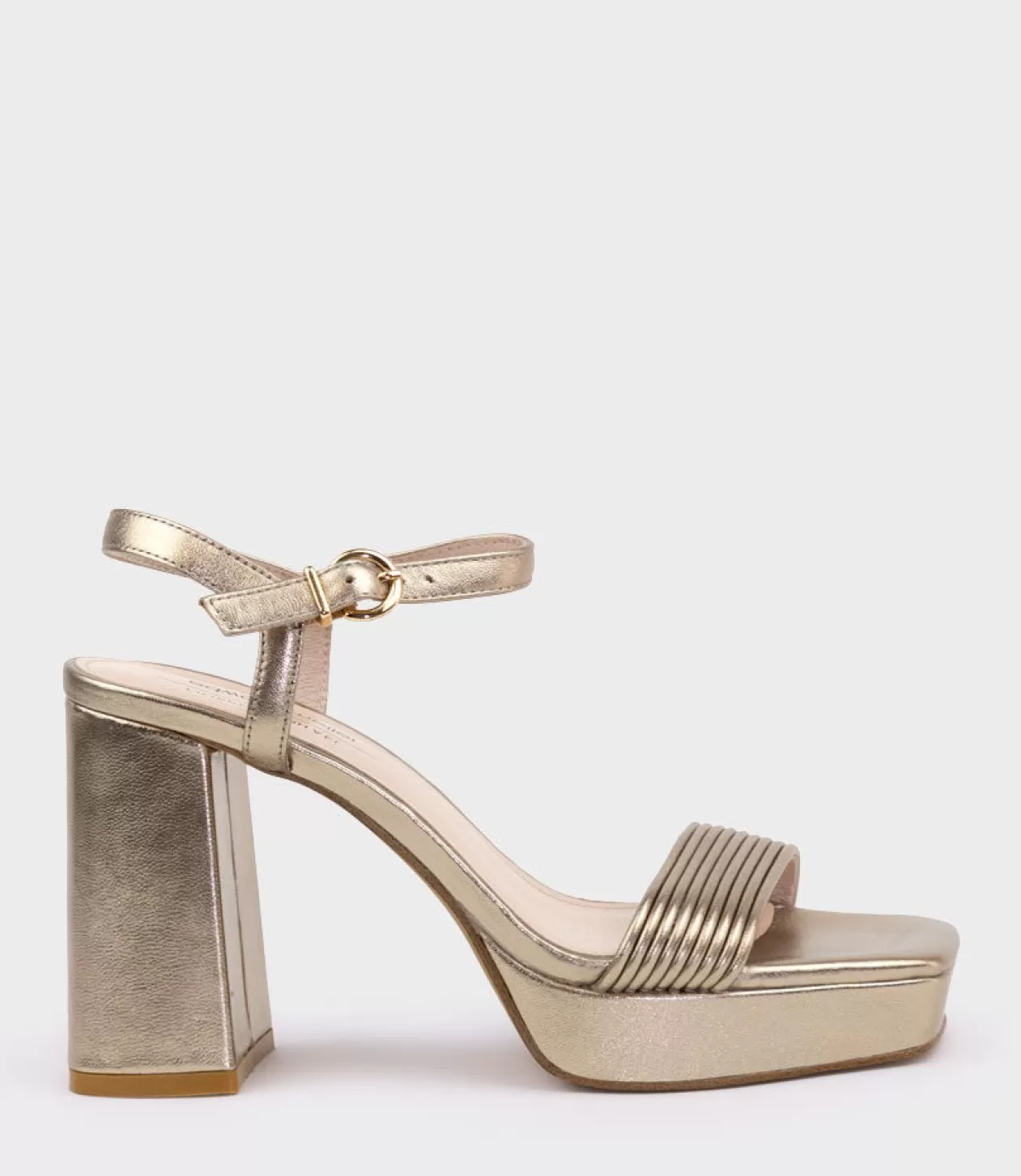 Edward Meller High Heel Sandals<Rialto95 Banded Strap Platform Sandal In Rosegold