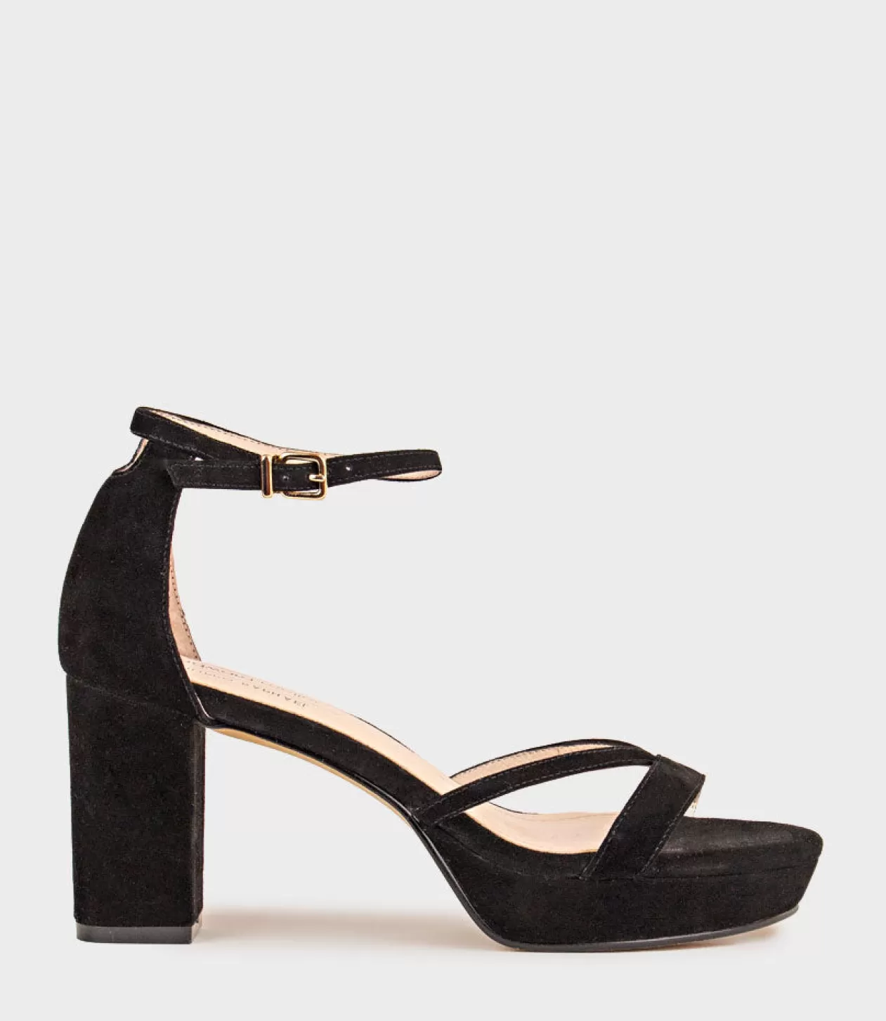 Edward Meller High Heel Sandals<Rina80 Platform Sandal In Black Suede