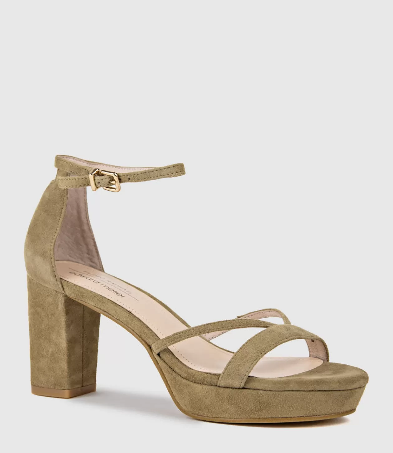 Edward Meller Platform Sandals<Rina80 Platform Sandal In Camel Suede