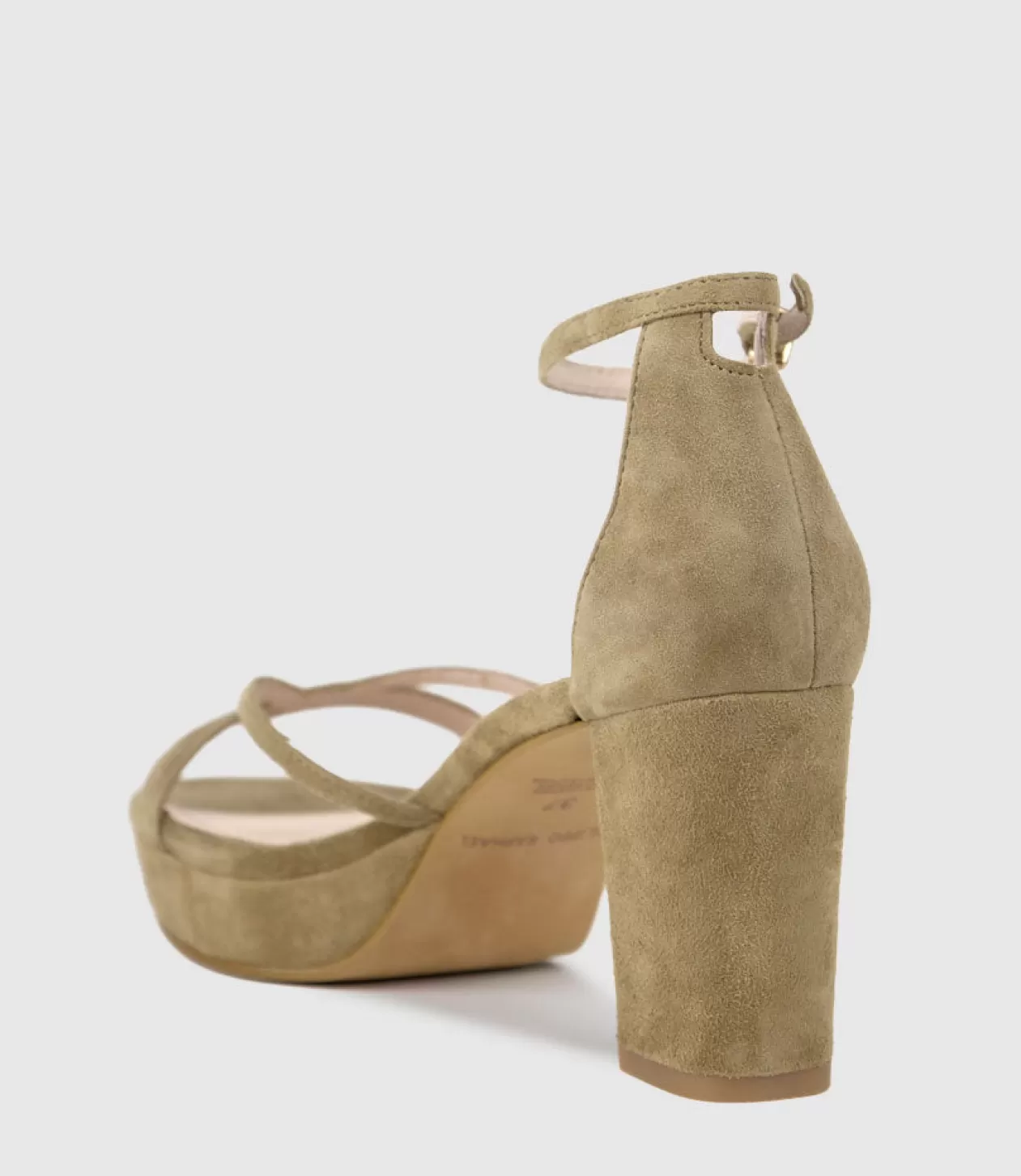 Edward Meller High Heel Sandals<Rina80 Platform Sandal In Camel Suede