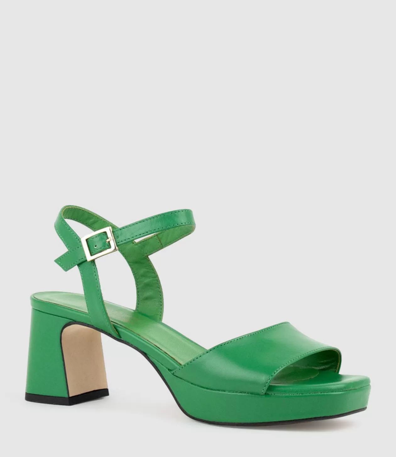 Edward Meller Mid Heel Sandals<Roe65 Platform Sandal In Green