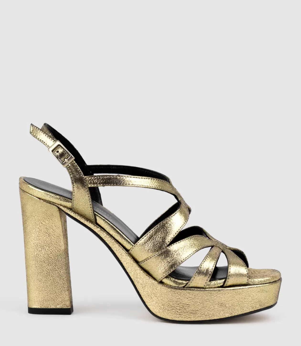 Edward Meller Platform Sandals<Rylla115 Caged Platform Sandal In Gold