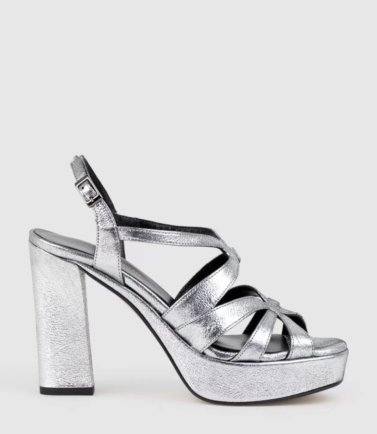 Edward Meller Platform Sandals<Rylla115 Caged Platform Sandal In Silver