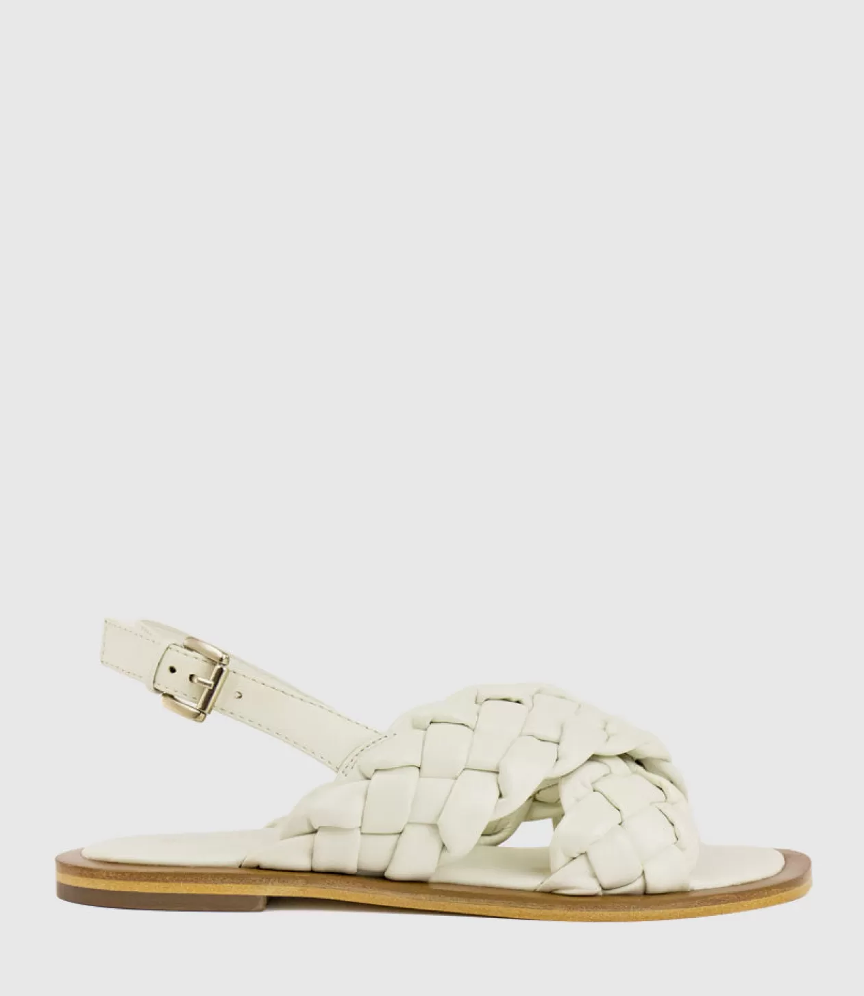 Edward Meller Low Sandals<Sadira Woven Crossover Sandal In White