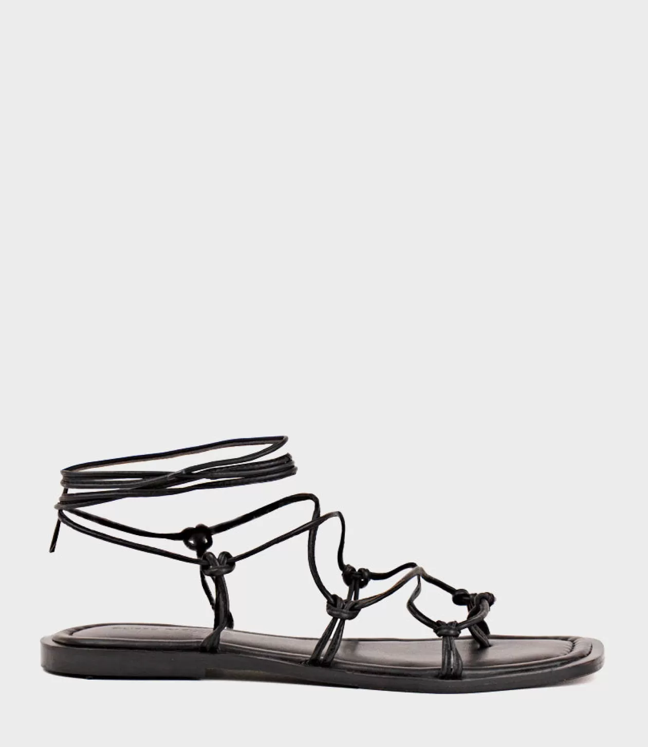 Edward Meller Low Sandals<Samilla Sandal With Knotted Ankle Tie In Black