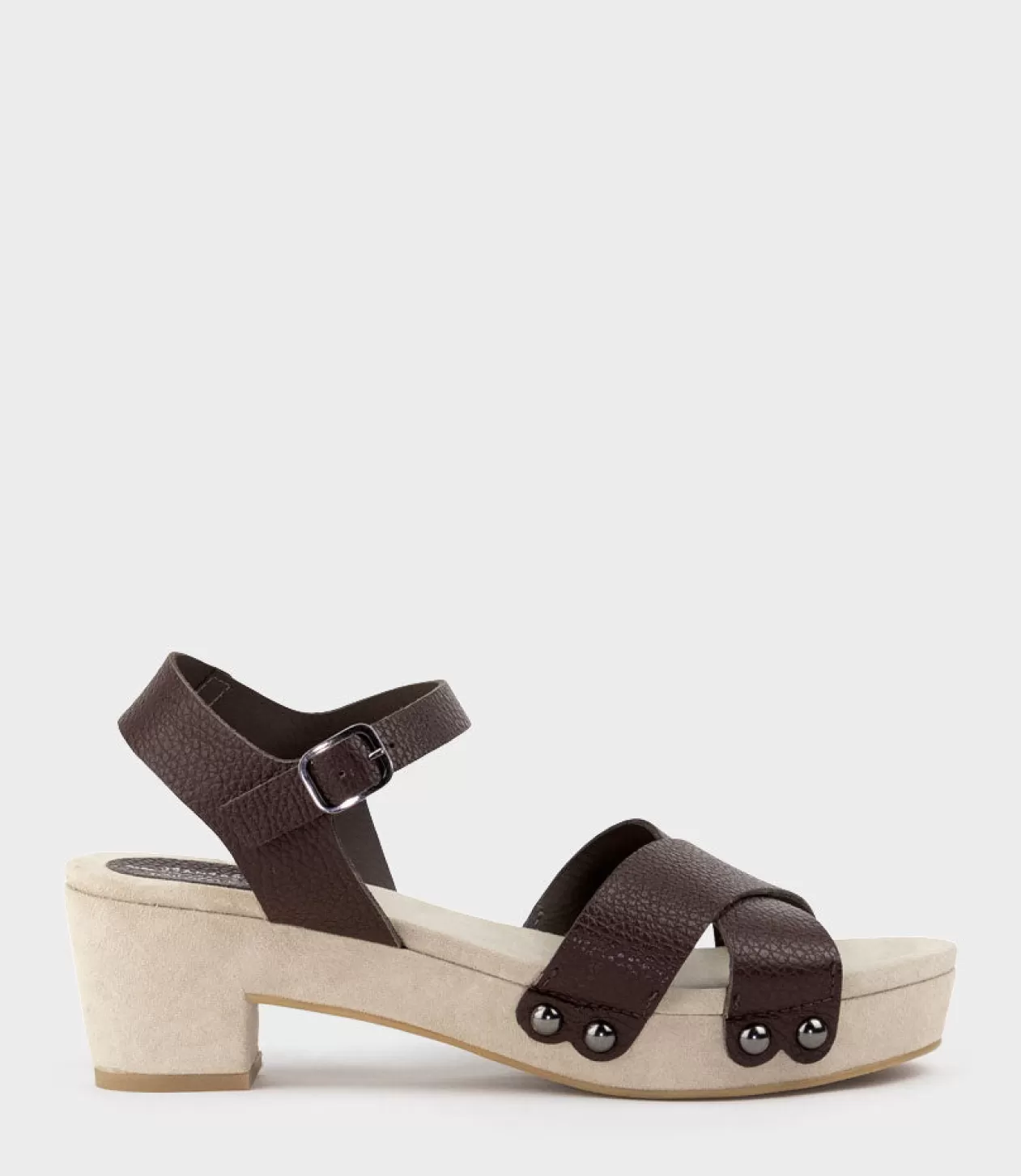 Edward Meller Mid Heel Sandals<Samsa65 Studded Sandal On Unit In Brown