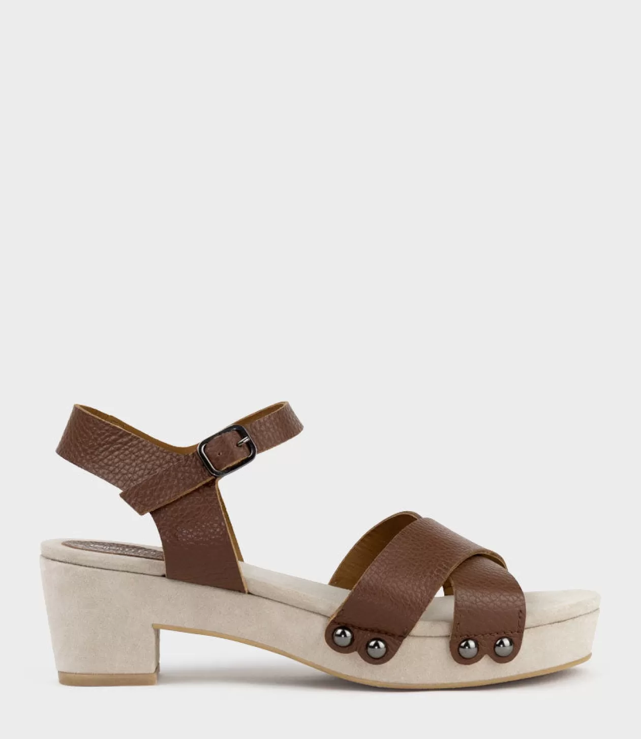 Edward Meller Mid Heel Sandals<Samsa65 Studded Sandal On Unit In Tan