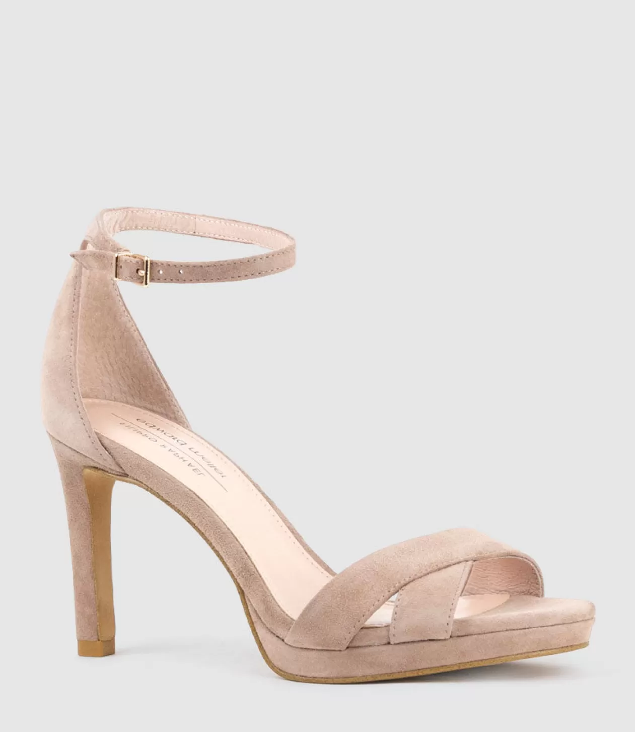 Edward Meller Platform Sandals<Santo90 Asymmetrical Platform Sandal In Nude Suede