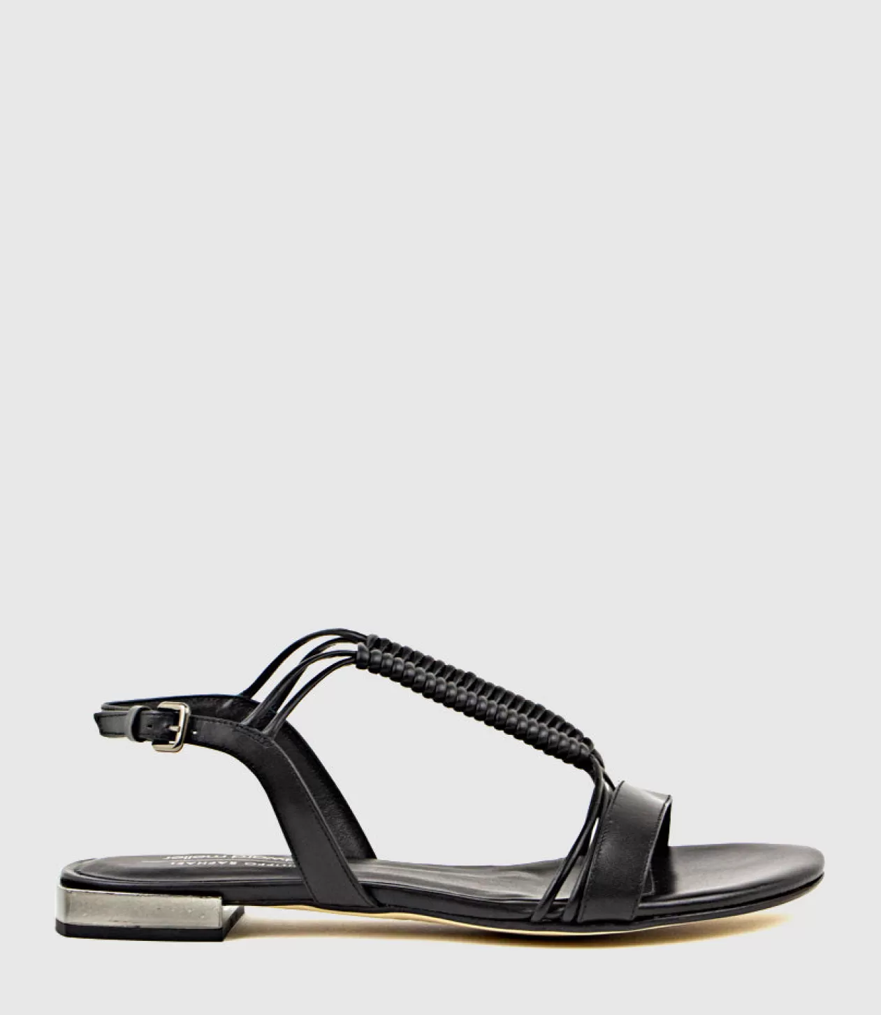 Edward Meller Low Sandals<Sariel Wave Flat Sandal In Black