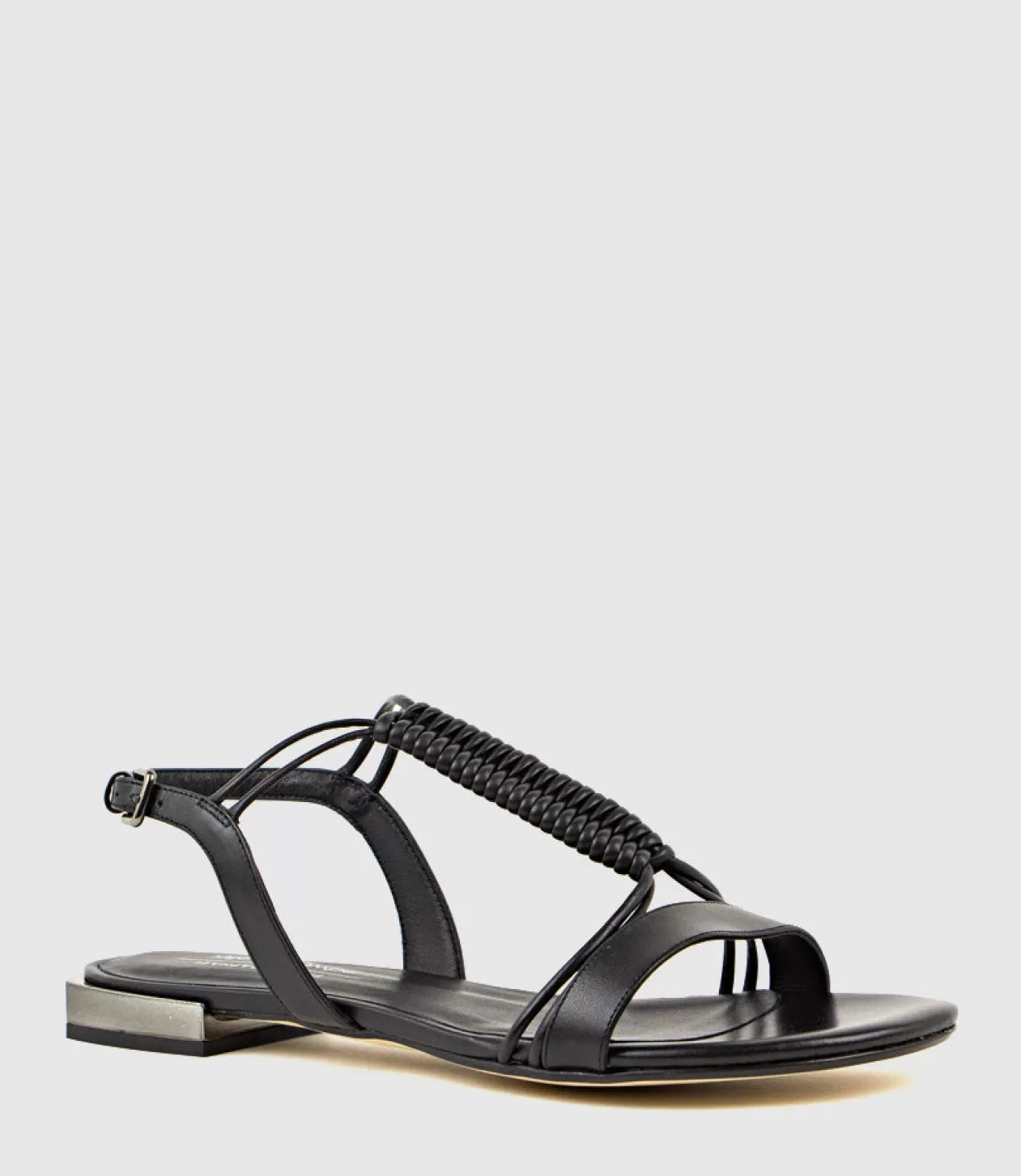 Edward Meller Low Sandals<Sariel Wave Flat Sandal In Black