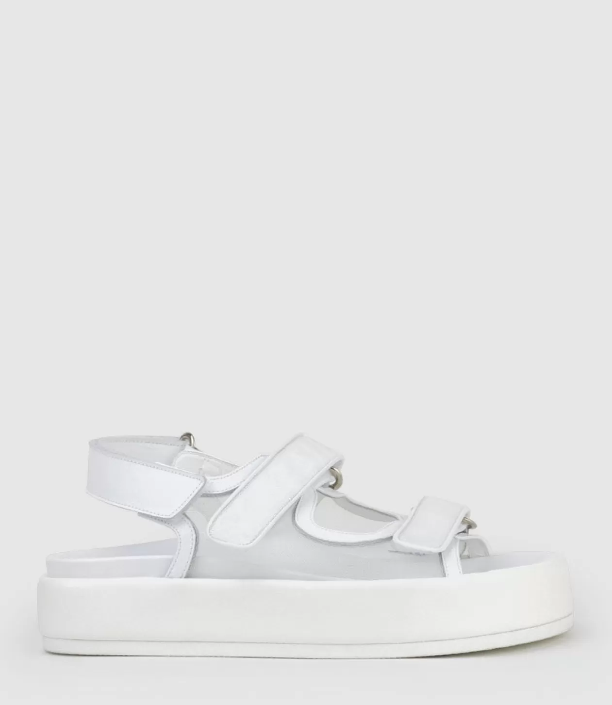 Edward Meller Low Sandals<Saskia Mesh Footbed Sandal In White