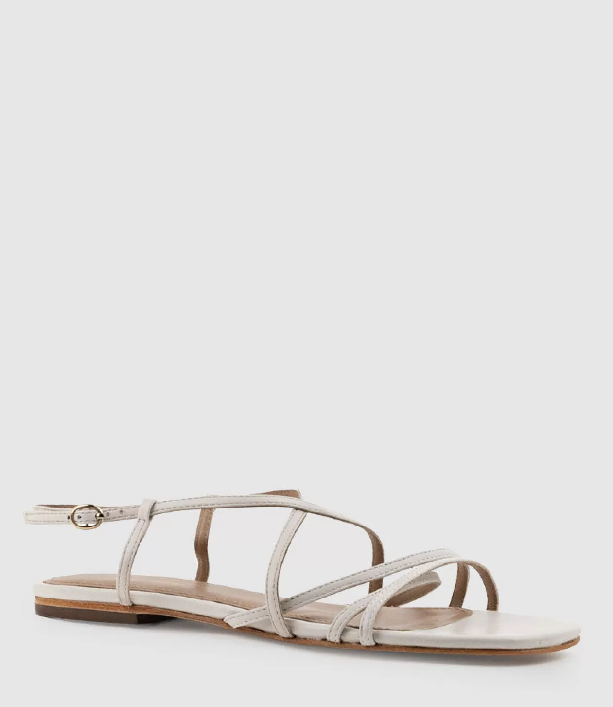 Edward Meller Low Sandals<Serville Strappy Sandal In Offwhite