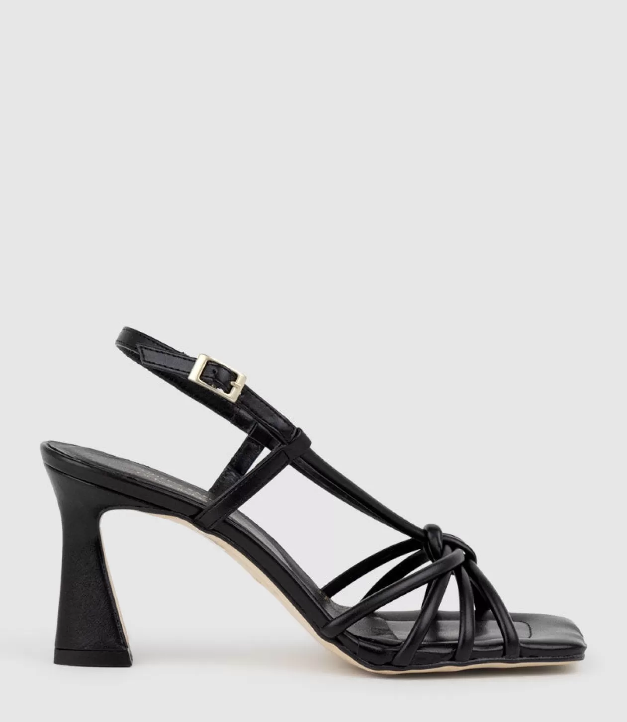 Edward Meller High Heel Sandals<Simmer90 Strappy Slingback Sandal In Black