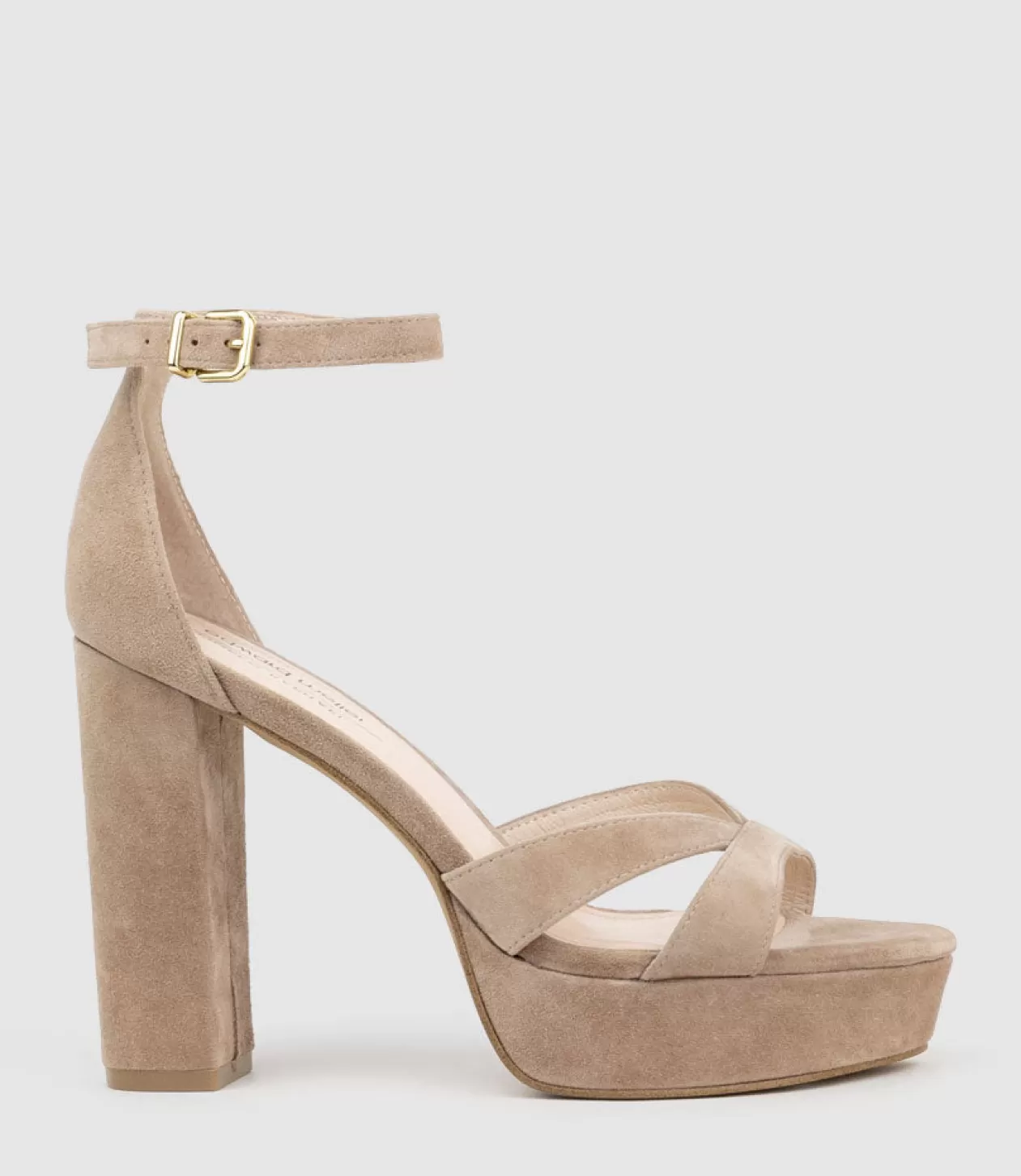 Edward Meller High Heel Sandals<Sloane110 Platform Sandal In Nude Suede