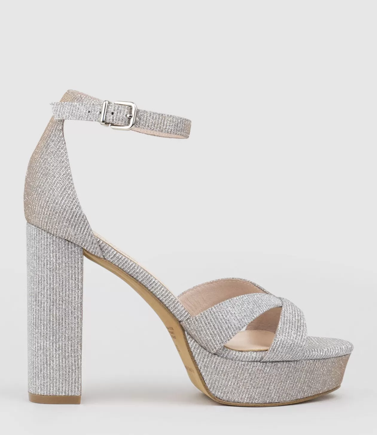 Edward Meller Platform Sandals<Sloane110 Platform Sandal In Silver Ritz