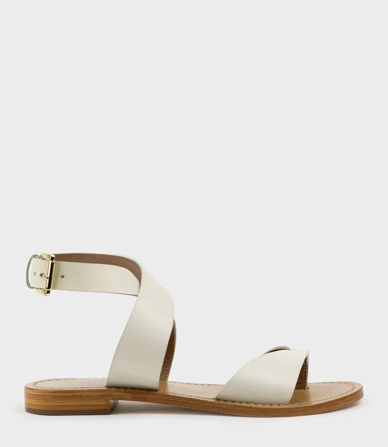 Edward Meller Low Sandals<Solinda Ankle Wrap Sandal In White