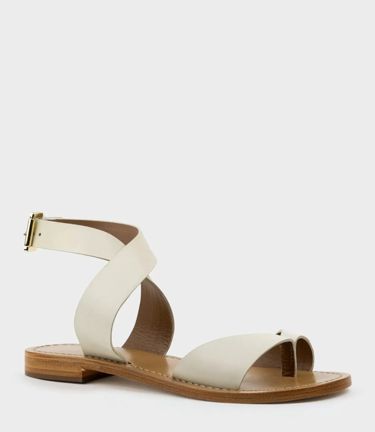 Edward Meller Low Sandals<Solinda Ankle Wrap Sandal In White