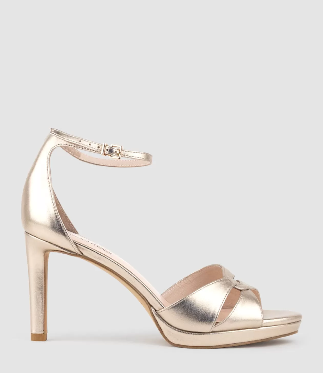 Edward Meller High Heel Sandals<Spencer90 Interlocked Detail Platform Sandal In Rosegold