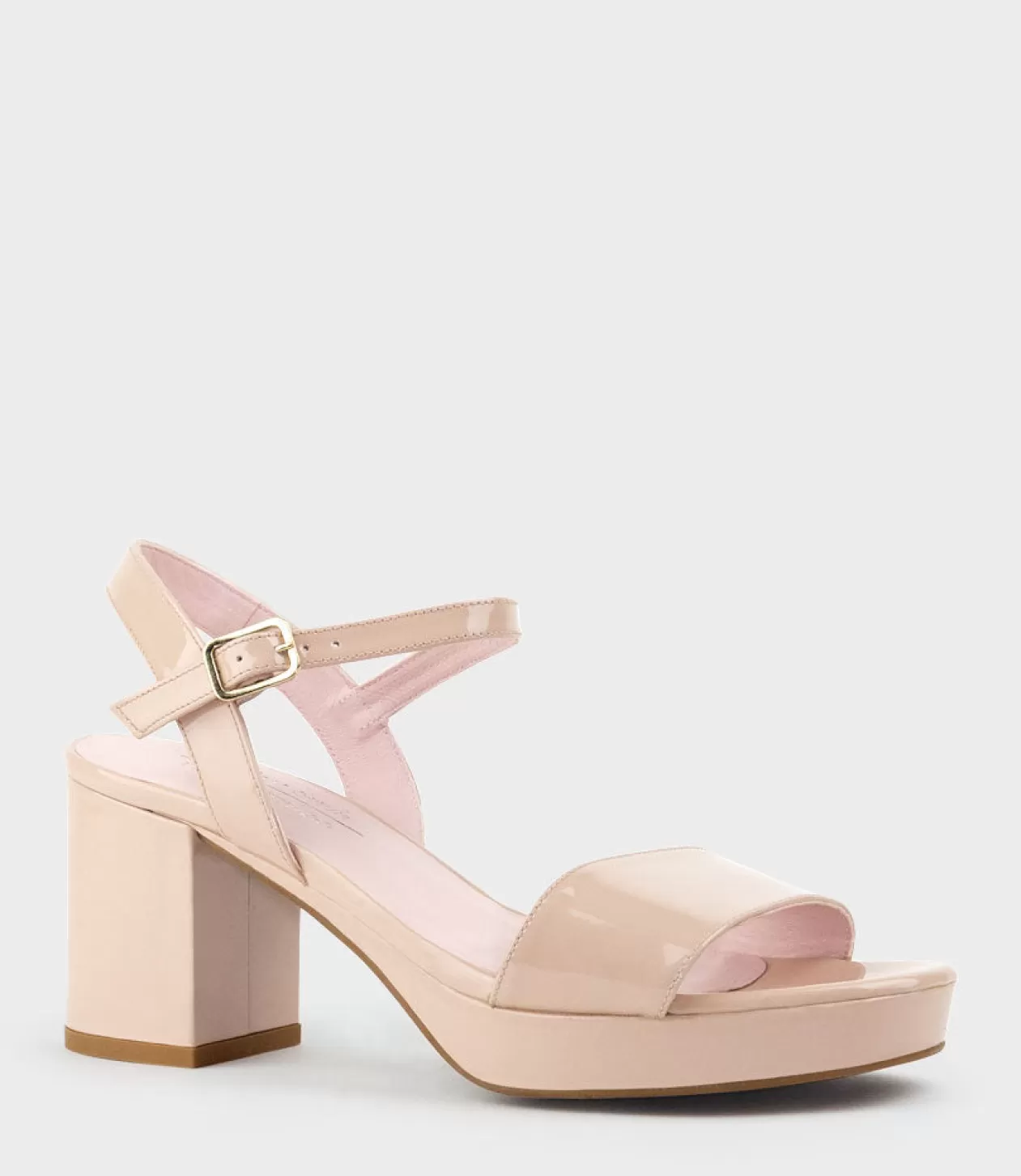 Edward Meller High Heel Sandals<Sylas75 Platform Sandal In Nude Patent