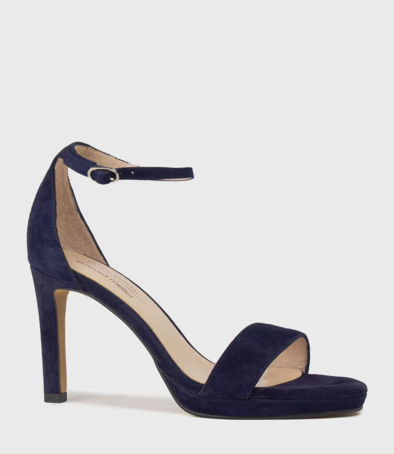 Edward Meller High Heel Sandals<Sylvia90 Platform Sandal In Navy Suede