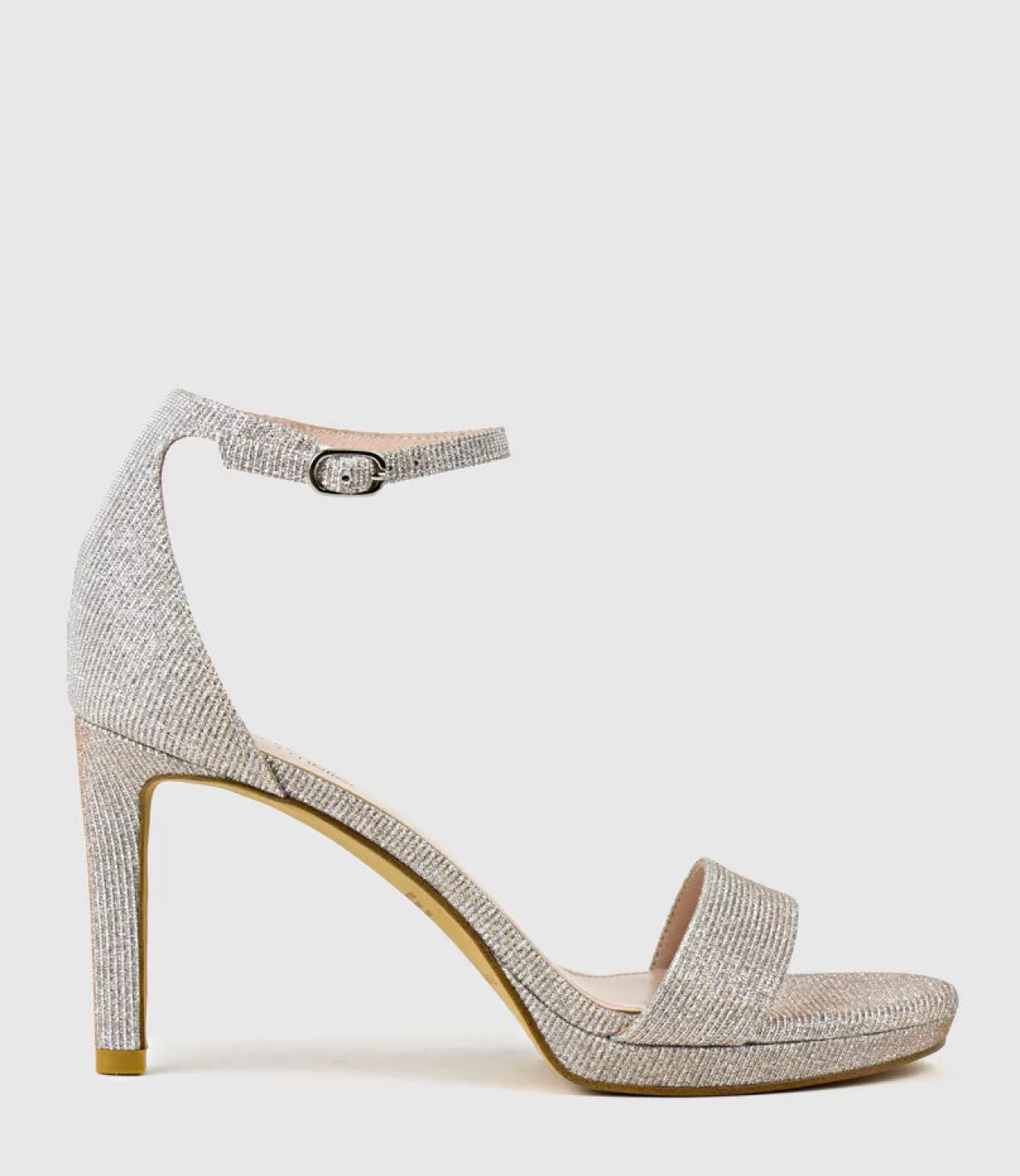 Edward Meller High Heel Sandals<Sylvia90 Platform Sandal In Silver Ritz