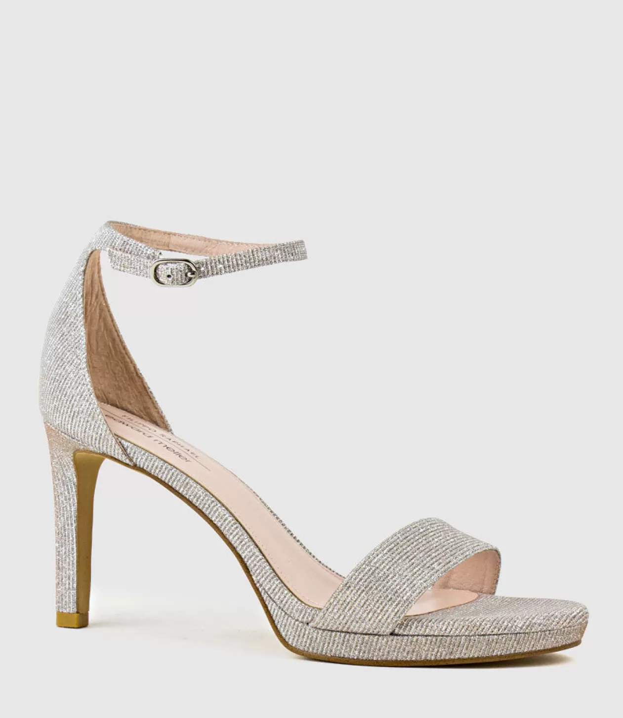 Edward Meller High Heel Sandals<Sylvia90 Platform Sandal In Silver Ritz