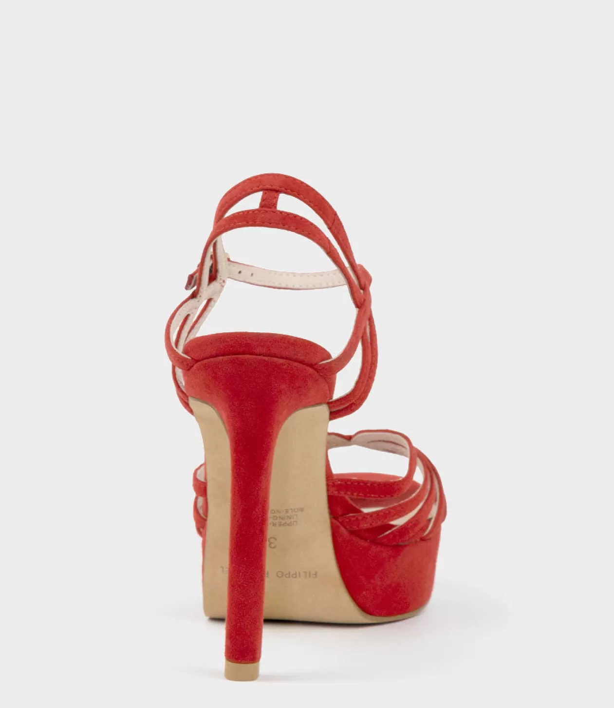 Edward Meller High Heel Sandals<Syria110 Multistrap Platform Sandal In Red Suede