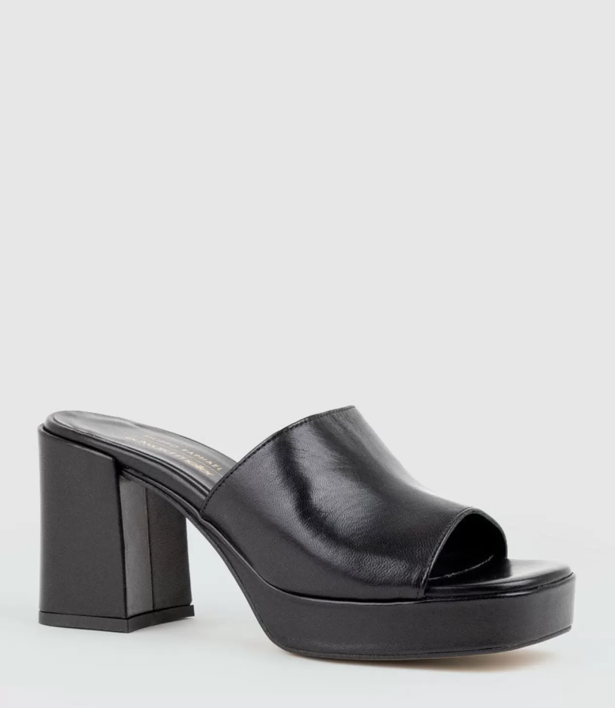 Edward Meller High Heel Sandals<Tilla90 Platform Slide In Black