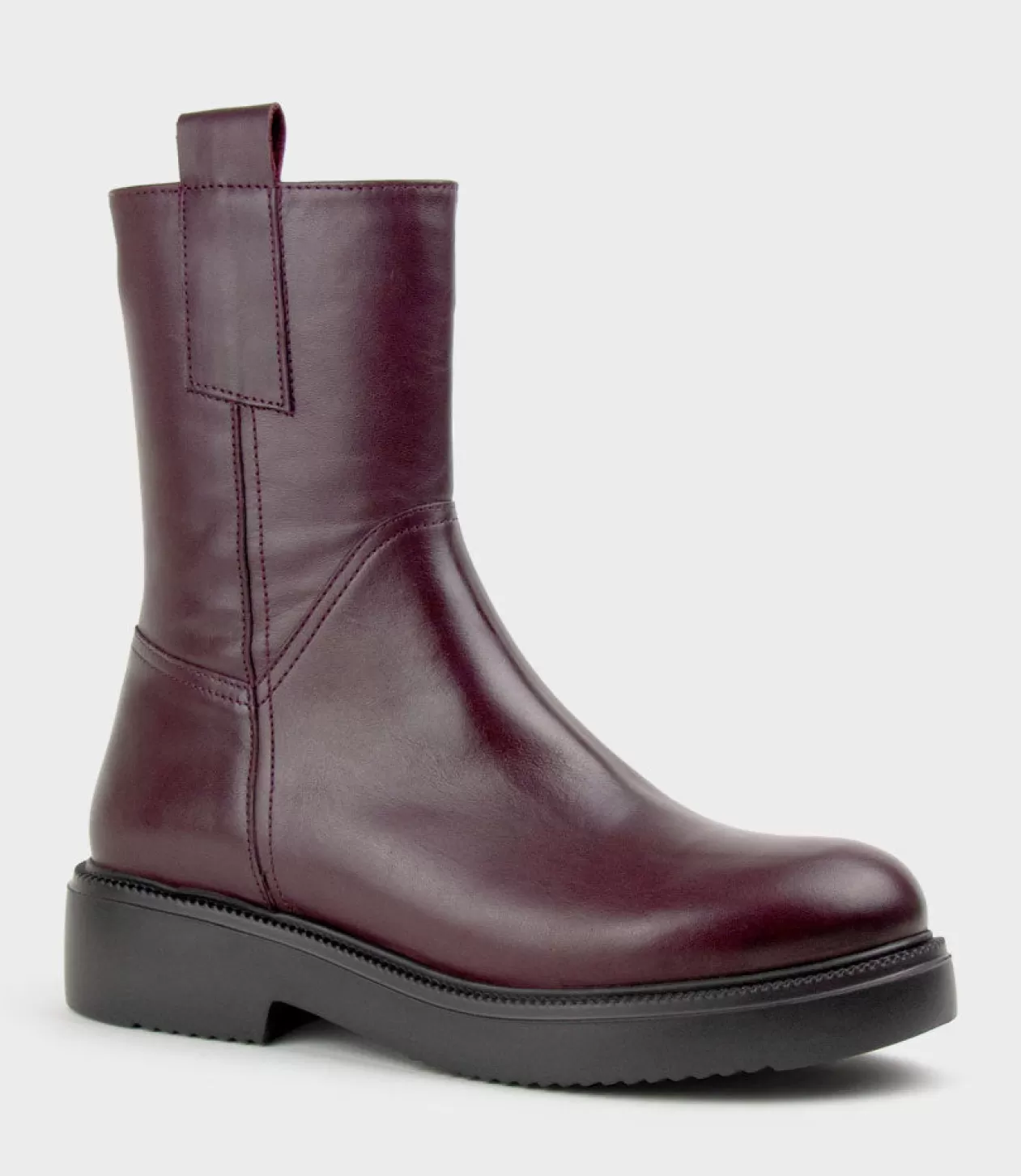 Edward Meller Ankle Boots<Udo Ankle Boot On Rubber Sole In Bordeaux