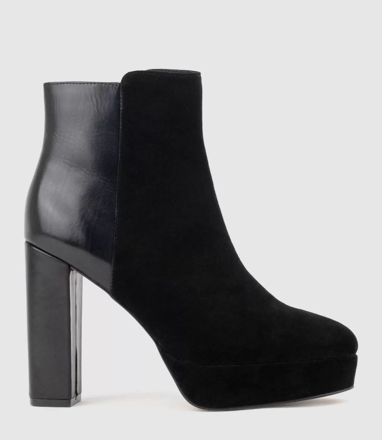 Edward Meller Platform Boots<Ulias110 Half N Half Platform Boot In Black Calf