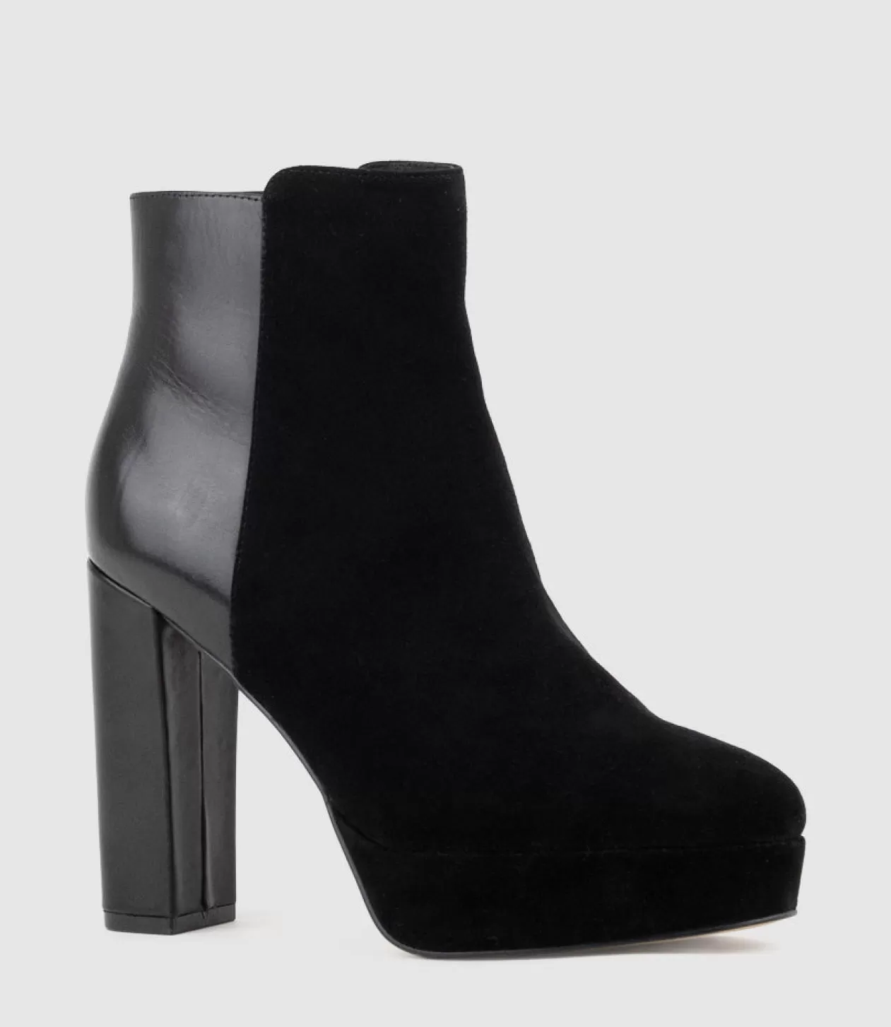 Edward Meller Platform Boots<Ulias110 Half N Half Platform Boot In Black Calf