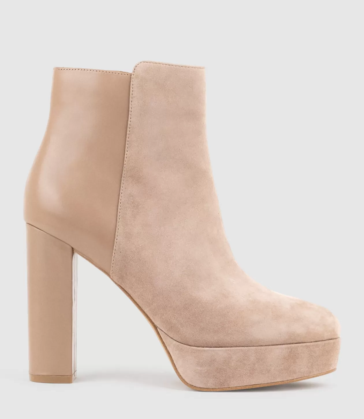 Edward Meller Platform Boots<Ulias110 Half N Half Platform Boot In Nude Calf