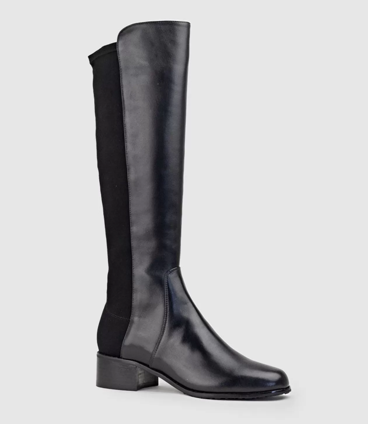 Edward Meller Long Boots<Vara40 Half And Half Knee High Boot In Black