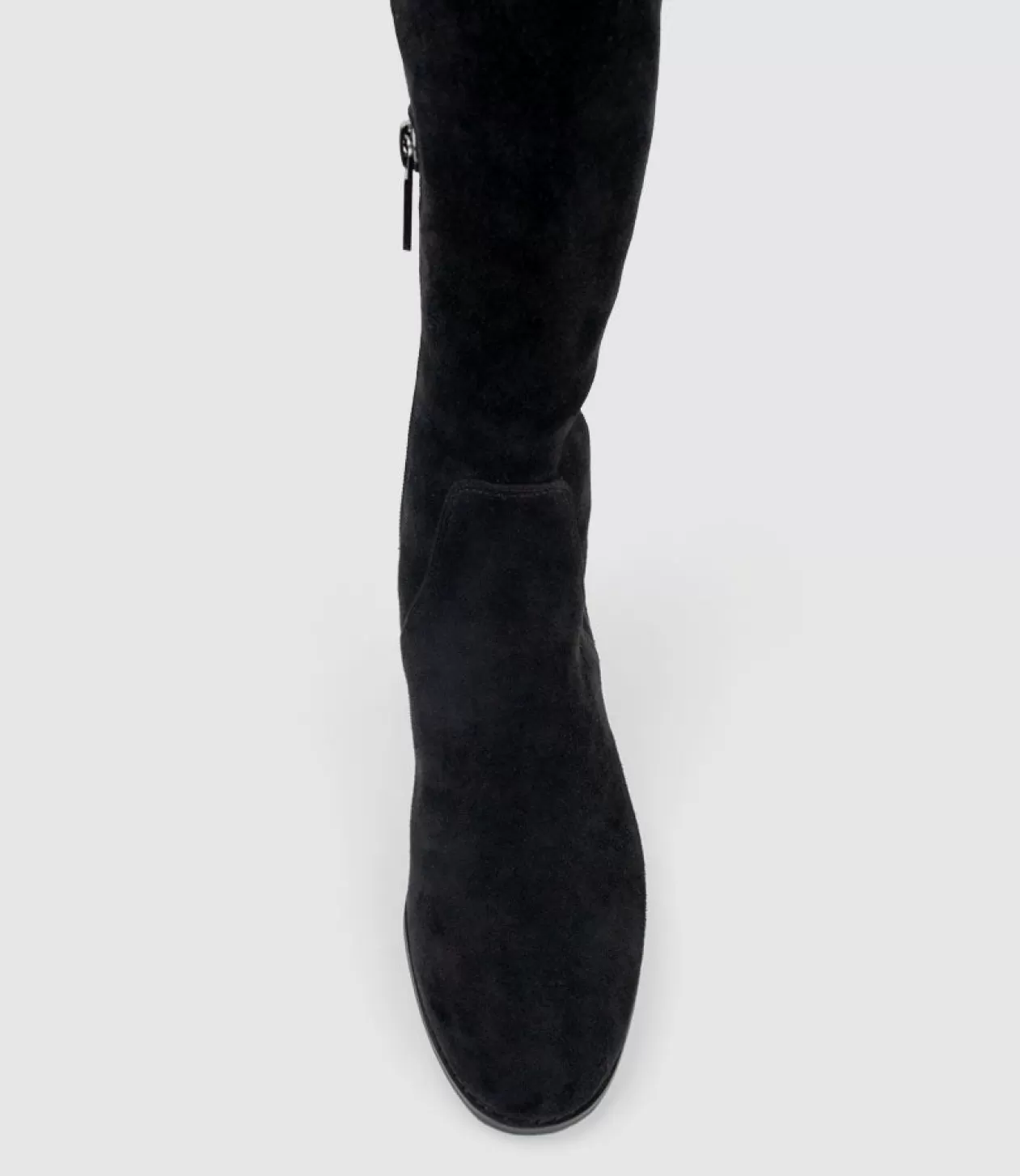 Edward Meller Long Boots<Vara40 Half And Half Knee High Boot In Black Suede