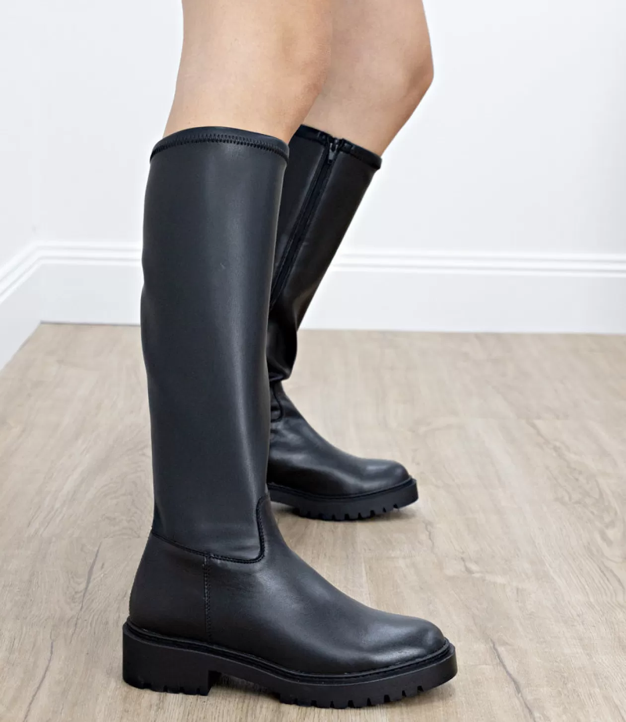 Edward Meller Long Boots<Vaught Stretch Knee High Boot In Black