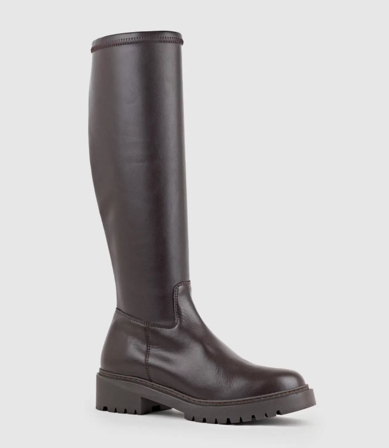 Edward Meller Long Boots<Vaught Stretch Knee High Boot In Brown