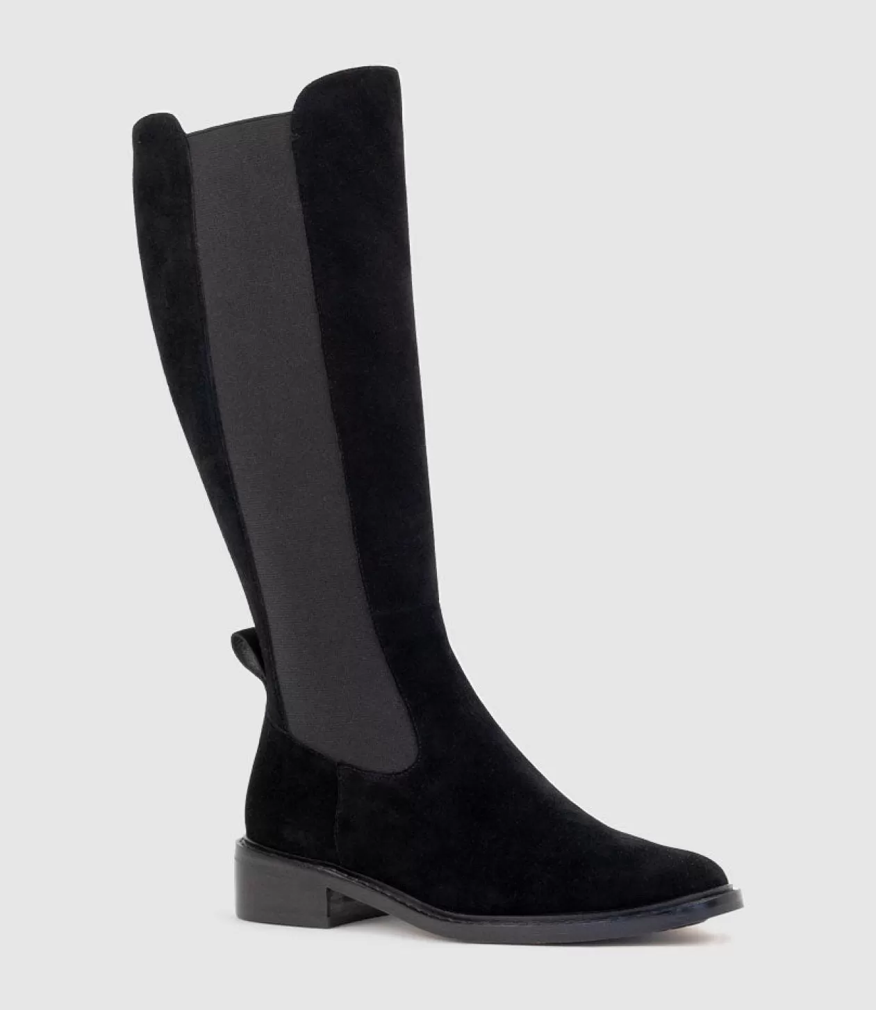 Edward Meller Long Boots<Vital30 Knee High Boot With Gusset In Black Suede